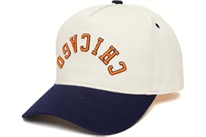 Funky Junque Upside Down City Trucker Hat for Men and Women – Unisex 3D Embroidered Gameday Baseball Cap, Retro Snapback Hats