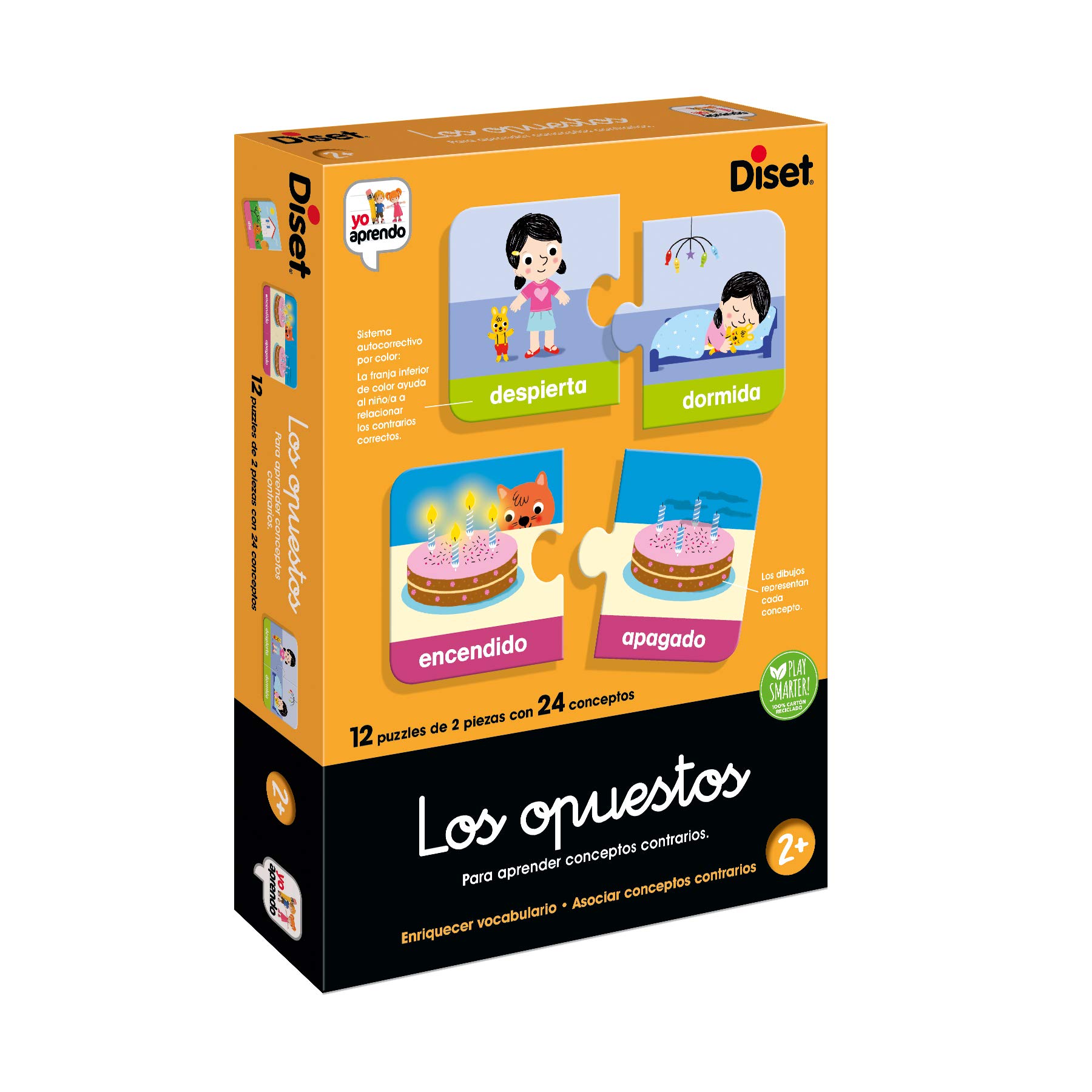 DISET 63866 Los Opuestos Educational Game, Colourful