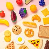 JOYIN 50 pcs Play Food Set Kids Toy Kitchen Accessories Fruits Vegetables view 7