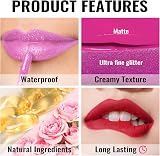 Oulac Matte Liquid Lipstick Dark Red 4.5ml Vegan Long Lasting Waterproof view 6