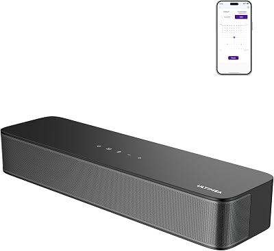 Barra de som 2.1ch para TV, subwoofer integrado, 132W, controlo por aplicação, barras de som Bluetooth 5.4 VoiceMX, graves ajustáveis, barra de som tudo em um para PC, ótica/AUX, Poseidon M20 Pro