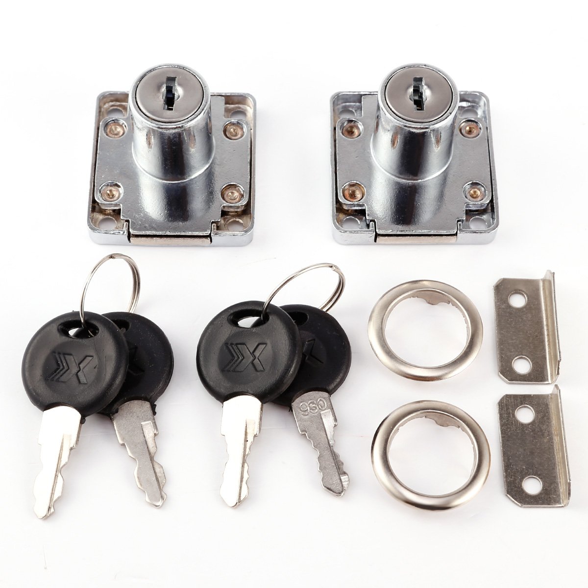 2xMöbelschloss Schubladenschloss Schrankschloß Schubladen Schrank