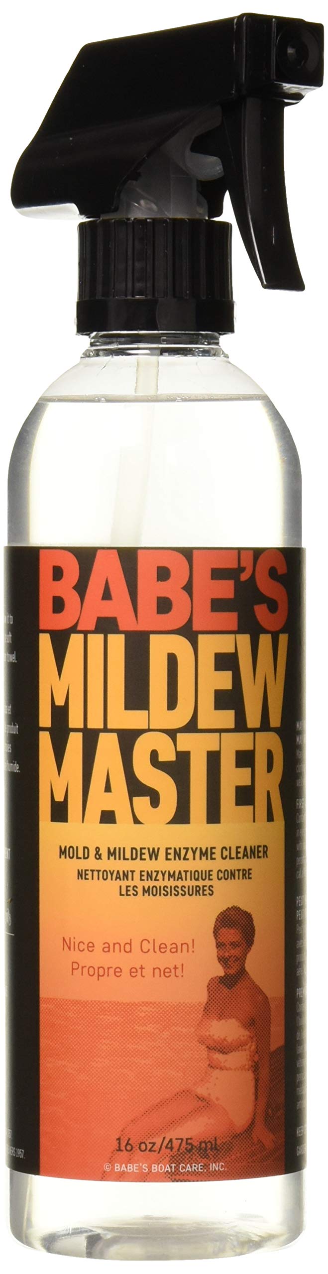 Photo 1 of Babe’s Mildew Master – Lifts Marine Grime for Boats – Enzyme & Peroxide Formula – Safe for Carpet, Vinyl & Hard Surfaces – 1 Pint/Spray