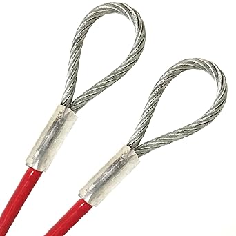 Amazon Com Psi Vinyl Coated 1 4 Galvanized Steel Wire Rope Braided Cable 7x19 Strand 3 16 Core Pvc Jacket Double Loop Outdoor Clothesline Suspension Luggage Safety String Light Guide Wire 100 Feet Clear Home Improvement