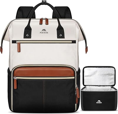 Sac à Dos Repas Isotherme Déjeuner Femme, 15,6" Sac à Dos College