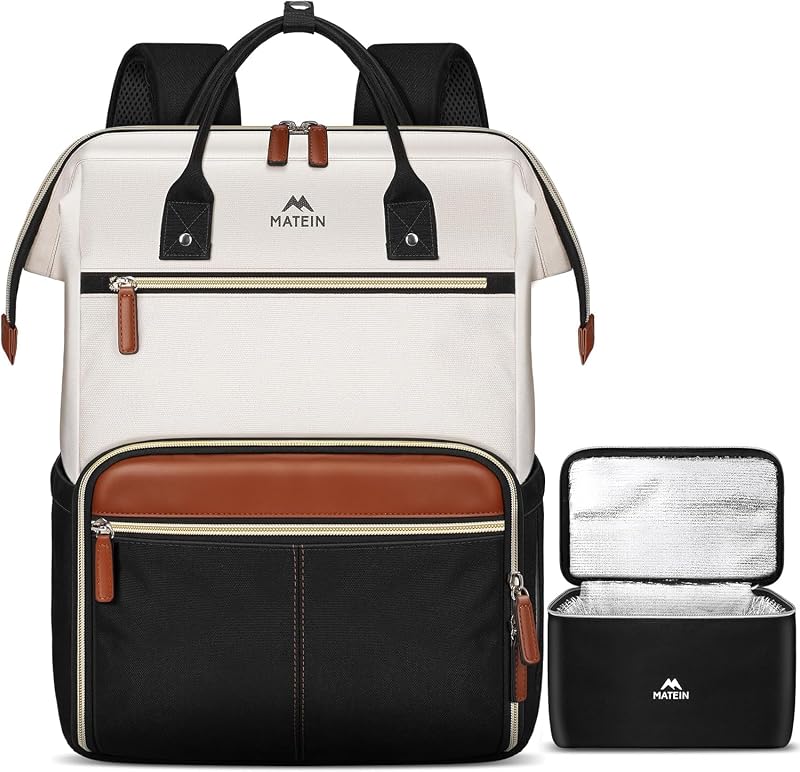 Sac à Dos Repas Isotherme Déjeuner Femme, 15,6" Sac à Dos College