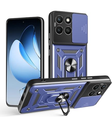 Kukoufey Funda Para Honor X8a 4G, Anticaídas Y Absorbe Los Golpes, Funda Protectora Para Honor X8a 4G CRT-LX1 CRT-LX2 CRT-LX3, Color Morado