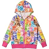 Girls Hoodie Unicorn Jacket Zip Up Sweatshirt Clothes with Pockets