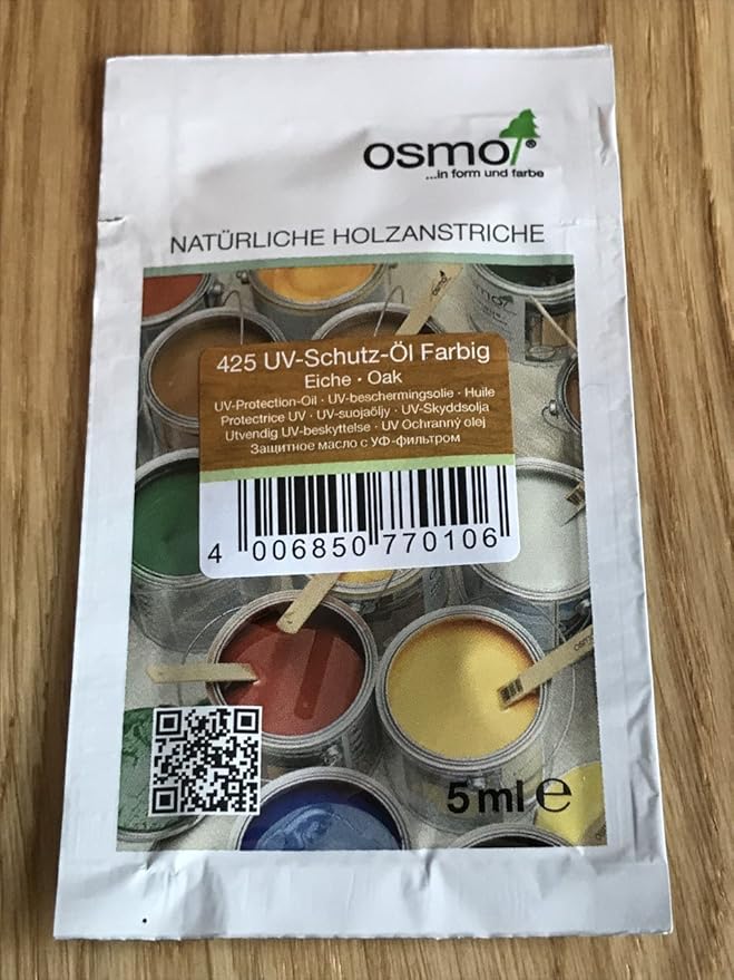 Osmo UV Protection Oil Exterior 5ml Sample Sachet (Oak 425) Amazon.co
