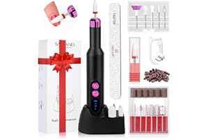 SAVILAND Electric Nail Drill Professional: 20000RPM Cordless Electric Nail File with Base Rechargeable Nail Drill for Gel Acrylic Nails Remove Polish Manicure Pedicure Salon at Home