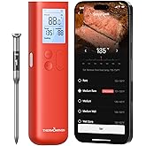 ThermoMaven Smart Bluetooth Wireless Meat Thermometer, 10X Enhanced Sub-1G Signal and Stability, Standalone Display Base, Cer