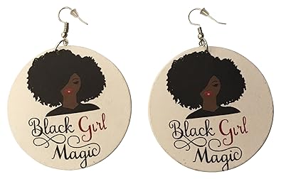 Drop Dangle Costume Earrings Jewellery Watches Black Girl Magic