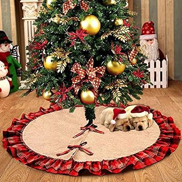 Other Christmas Decorations 60 Inch Burlap Christmas Tree Skirt