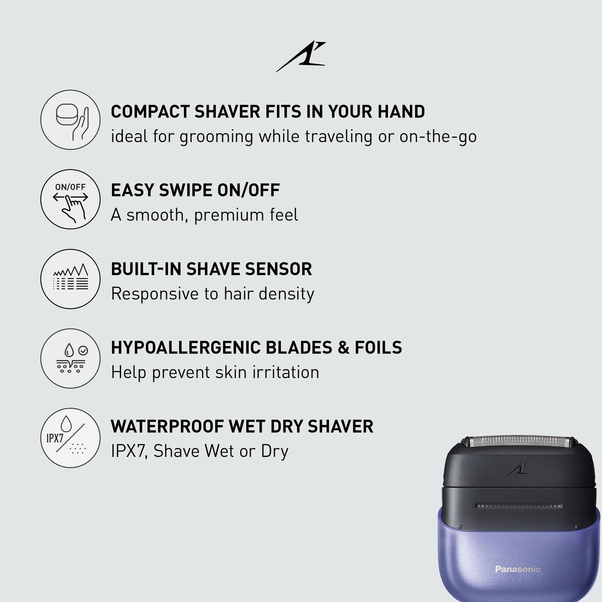 Swipe Razor Handle Mua Swipe Right Compact Shaver, Unisex Electric Razor for Men and Women ...