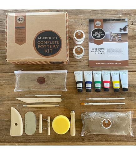 Couple Craft Kits Date Night Pottery Kit For Couples - 4.4Lbs Air Dry ...