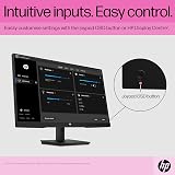 HP 24 inch FHD IPS Monitor 75Hz AMD FreeSync Tilt Adjust HDMI DP VGA Black view 6