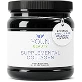 YOUN Beauty Supplemental Collagen Powder by Holistic Plastic Surgeon Dr. Anthony Youn, 30 Servings (Unflavored) – Fortigel, Fortibone & Verisol Multi-Collagen Peptides for Skin Health