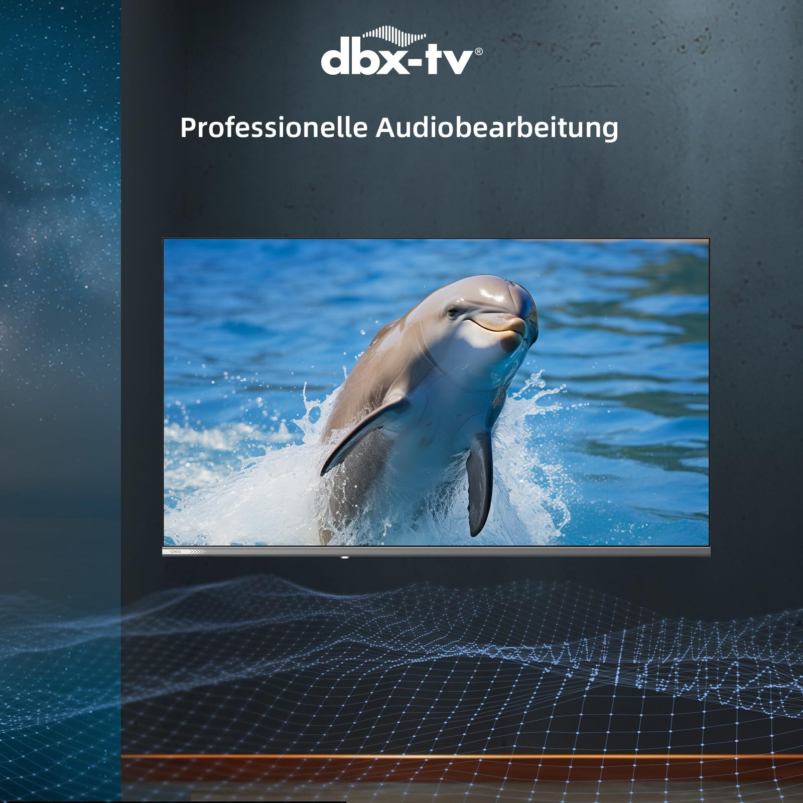 CHIQ 43 Zoll (108cm) Smart TV, Full HD QLED Google TV mit WLAN, Google Assistant, Bluetooth, 90% DCI-P3, HLG&HDR10, Triple Tuner (DVB-C/-S2/-T2), App Store, Prime Video, Dolby Audio, HDMI, CI+, L43QST 7