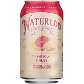Waterloo Sparkling Water, Sparkling Water Tropical Fruit Single, 12 Fl Oz