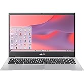 ASUS Chromebook CX1, 15.6" FHD NanoEdge Display, Intel Celeron N4500 Processor, 64GB eMMC Storage, 8GB RAM, ChromeOS, Transpa