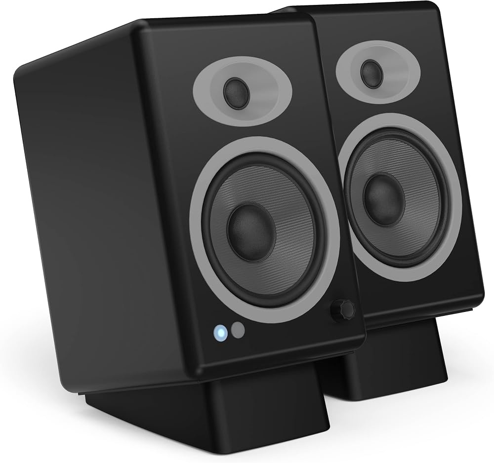 HumanCentric Desktop Speaker Stands Wedge Medium Angled Silicone Anti Vibration