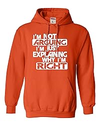 Go All Out 3X-Large Orange Mens I'm Not Arguing I'm