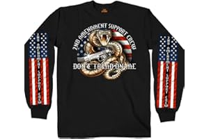 Hot Leathers Men's Long Sleeve 2nd Amendment Shirt