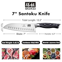 SHAN ZU 7 Inch Japanese Chef Knife, Professional