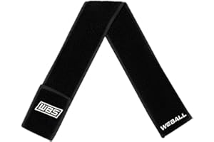 We Ball Sports Streamer Football Towel, Sports Towel with Hook and Loop Fastener to Clean Football Visor and Gloves (Black)