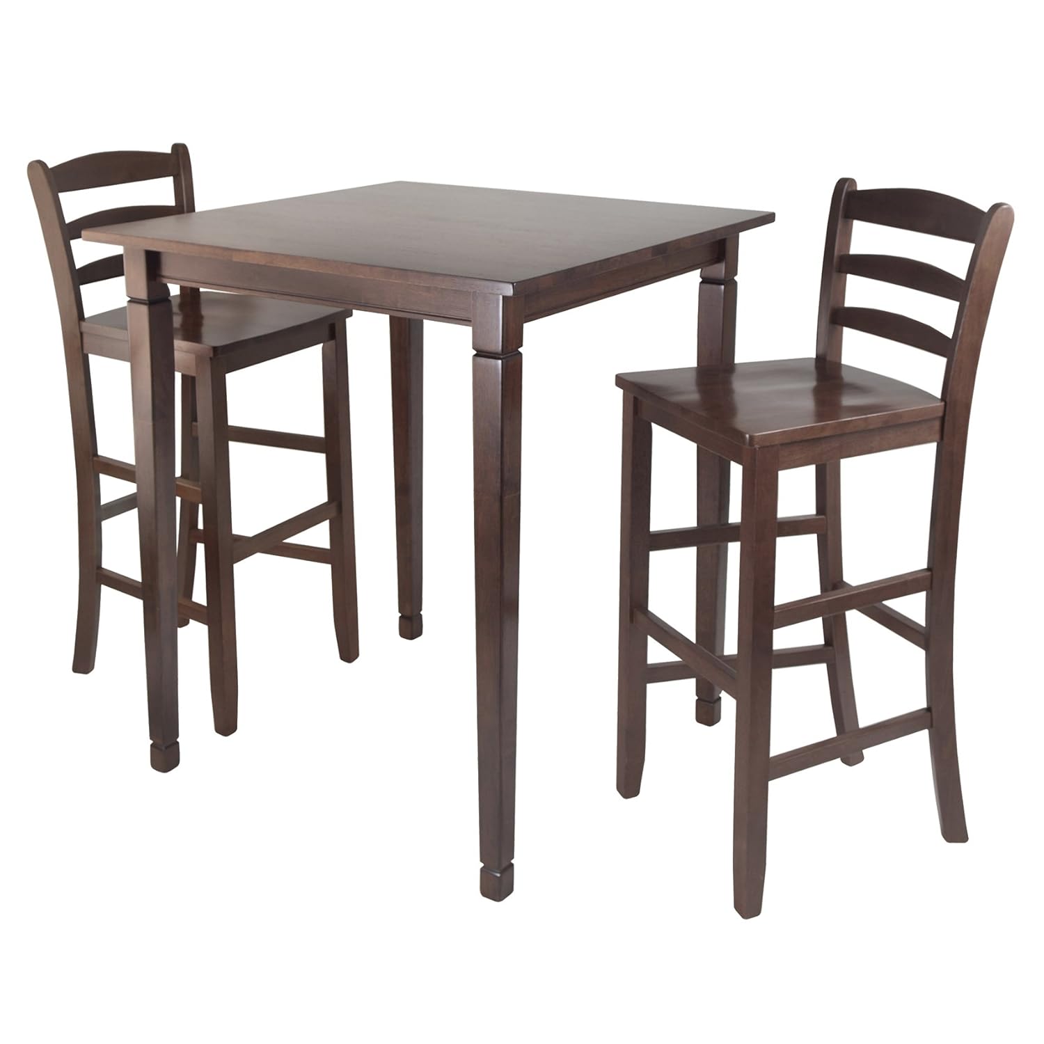 Amazoncom Winsome Kingsgate High Pub Dining Table With Ladder Back