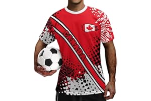 Viuacagoru 2026 World Cup Soccer Jersey for Men Short Sleeve Jersey for Men Breathable Team Jerseys for Soccer Fan Sports Top