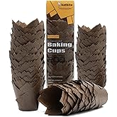 Katbite Tulip Cupcake Liners 200PCS, Muffin Baking Cupcake Liners Holders, Baking Cups, Cupcake Wrapper for Party, Wedding, B
