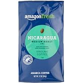Amazon Fresh, Nicaragua Ground Coffee, Medium Roast, 12 Oz