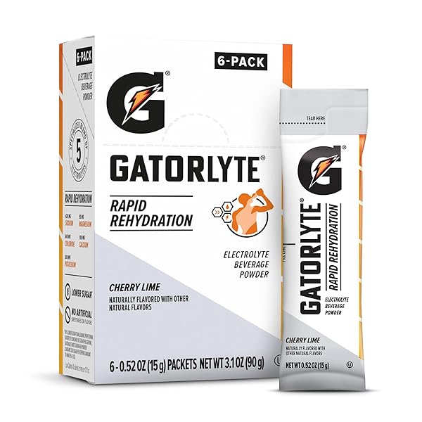 GATORLYTE POWDER CHERRY LIME, MAKES 16.9OZ SERVING, NET...