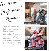 Jomewory Utility Tool Belt Pouch for Women Garden Cleaning Pockets Grey view 7