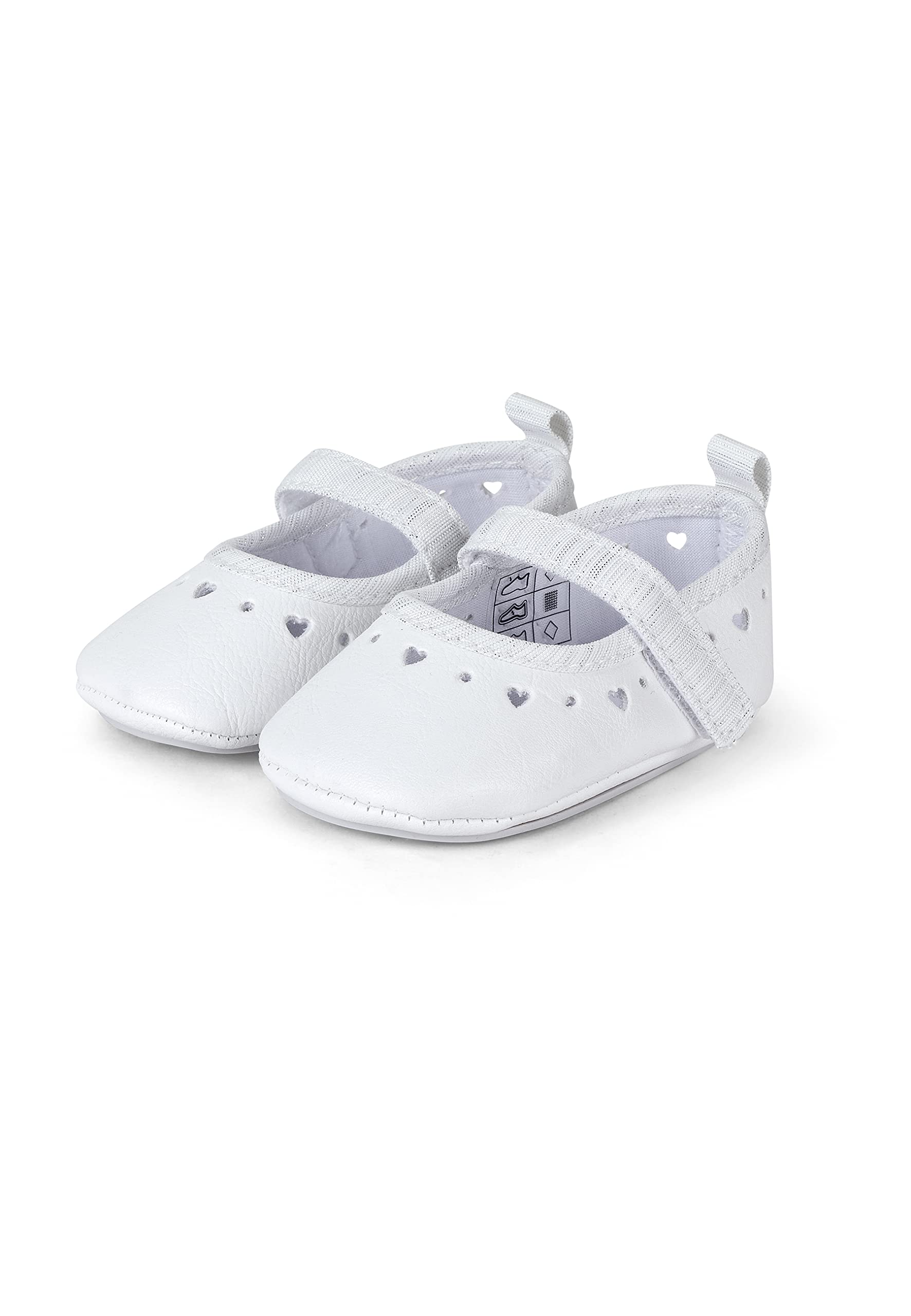 Sterntaler Baby Dolly Shoes, Baby Girls’ Ballet Flats, White (White 500), 5.5 (22 EU)