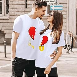 Generic Women's Couples Matching Shirts, White
