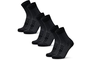 DANISH ENDURANCE Hiking Socks, Lightweight, Merino Wool Socks for Men & Women, Moisture Wicking & Thermal, 3 or 5 Pack