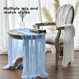 Artoid Mode Boho Table Runner Glacier Blue 300cm Polyester Kitchen Decor view 4