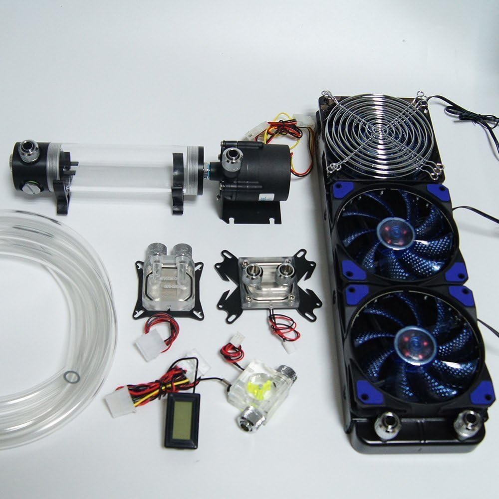 Glowry Water Liquid Cooling DIY Kit System for PC Computer Desktop