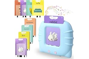 FIBEVON Toddler Talking Flash Cards for Kids with 224 Sight Words, Speech Therapy Autism Sensory Toys, Learning Educational Toddlers Toys for Boys and Girls Ages 1 2 3 4 5 Year Easter Basket Stuffers for Kids