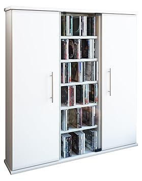 VCM 45024 Regal DVD CD Rack Medienregal Medienschrank Aufbewahrung