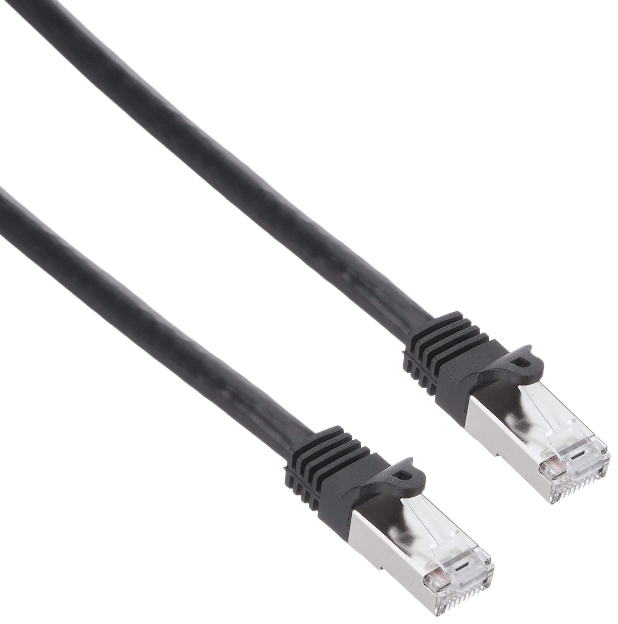 StarTech.com N6SPAT1MBK 1 m Cat6 Patch Cable, Shielded (SFTP) Snagless Gigabit Network Patch Cable, Black Cat 6 Ethernet Patch Lead