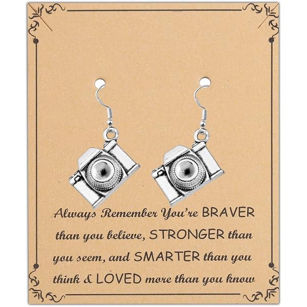 Camera Necklace - Photographer Gift With Inspirational Engraved Box, Stainless Steel Charm Pendant - View #7