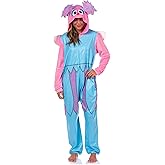 Sesame Street Character Union Suit Kigurumi Hooded One Piece Footless Fleece Pajama