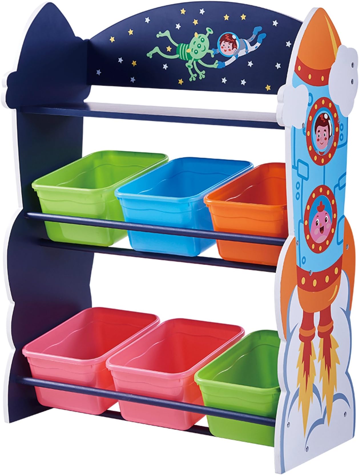 Fantasy Fields Children Outer Space Wooden Toy Storage Tidy Organiser TD-12695A