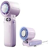 KIPEPEO Mini Ice Portable Handheld Fan, Pocket Personal Fan with Rechargeable Battery, Cooling up to 48 Hours, Foldable, 199 Speed Wind with High-Speed Motor, for Travel/Work/Indoor/Outdoor