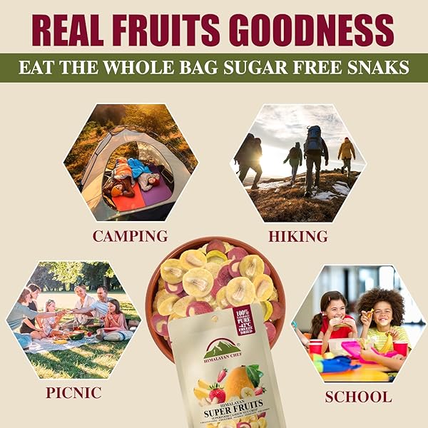 HIMALAYAN CHEF SUPER REDS FREEZE-DRIED FRUIT CASHEW NUT CRISPS, 30G | MIX SUPERFOOD FRUITS | HEALTHY SNACKS PACKED WITH MULTIVITAMINS, HIGH FIBER & ANTIOXIDANTS FOR ENERGY BOOST