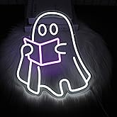 Ghost Read Book Neon Sign Led Neon Lights Signs for Wall Decor USB Powered Led for Room Decoration Home Bar Game Room Party Decor