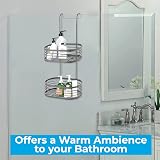 Blue Canyon 2 Tier Hanging Shower Caddy No Drill Stainless Steel Grey view 5